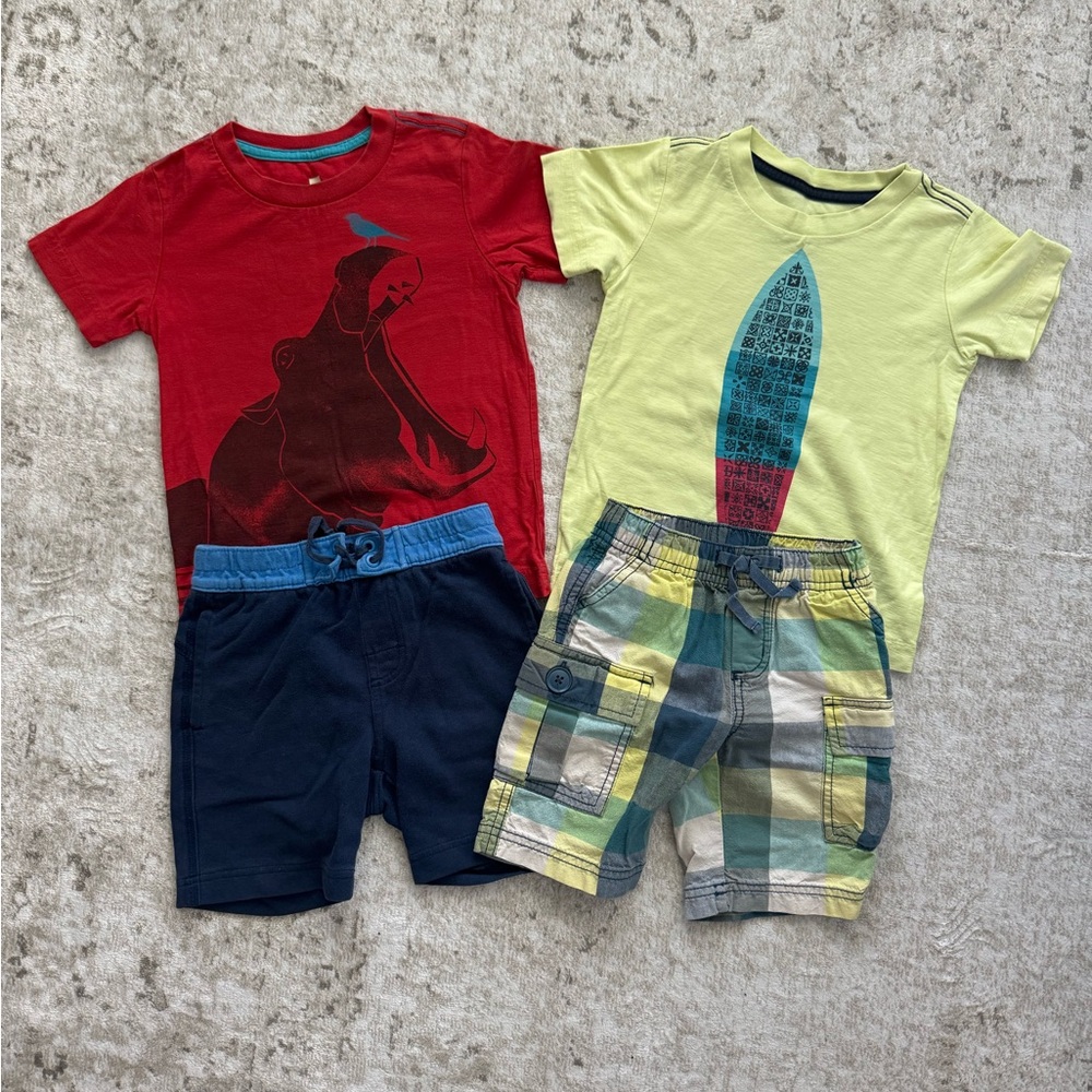 Tea Collection Graphic Tees + Shorts Sets (2)